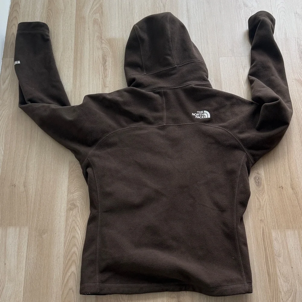 The North Face Brown and Teal Fleece Jacket - Picture 5 of 5